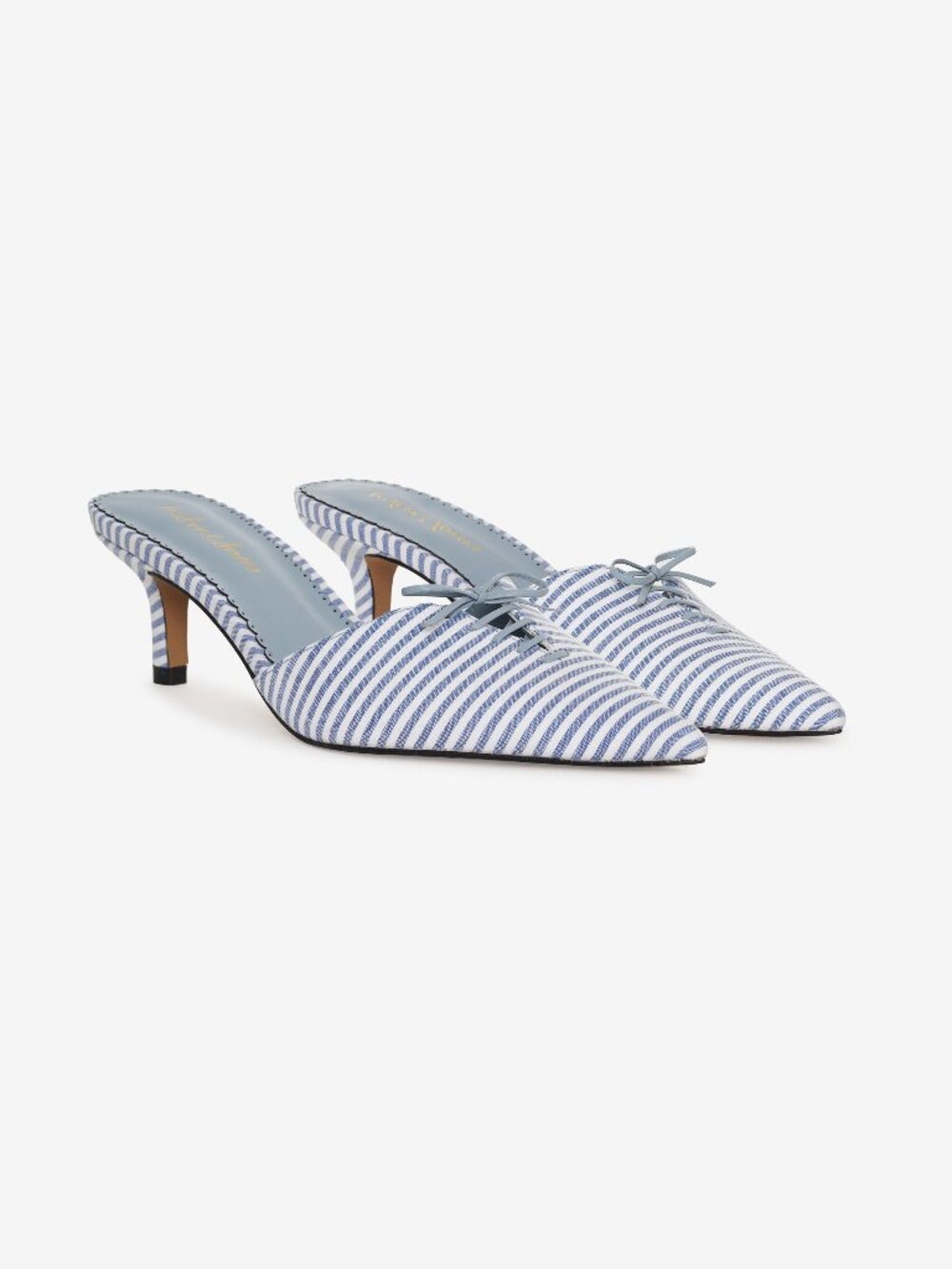 For Love & Lemons Amy Linen Mule 40 / Blue